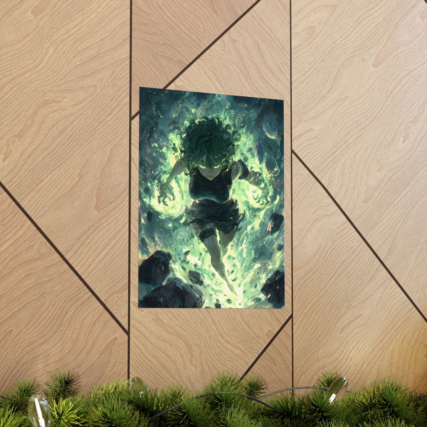 Tornado Of Terror Tatsumaki, One Punch Man Anime Matte Vertical Poster Wall Art