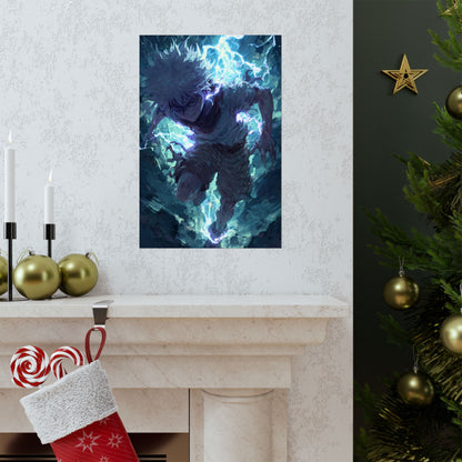 Killua Zoldyck, Hunter X Hunter Anime Matte Vertical Poster Wall Art