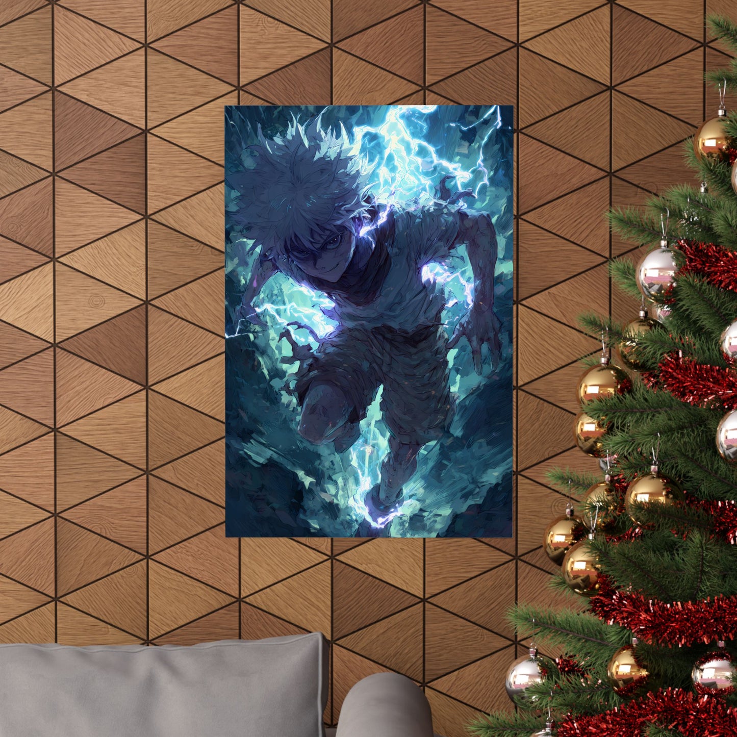 Killua Zoldyck, Hunter X Hunter Anime Matte Vertical Poster Wall Art