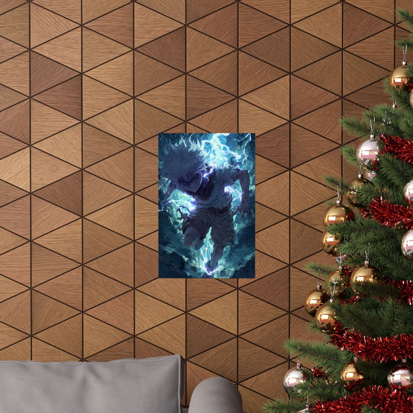 Killua Zoldyck, Hunter X Hunter Anime Matte Vertical Poster Wall Art