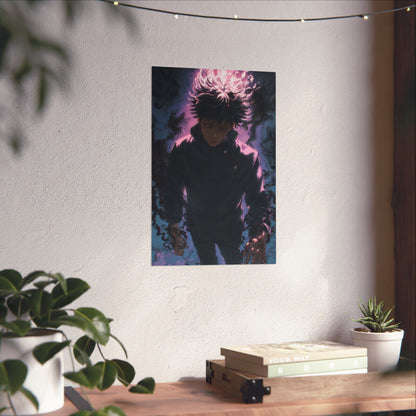 Megumi Fushiguro, Jujutsu Kaisen Anime Matte Vertical Poster Wall Art