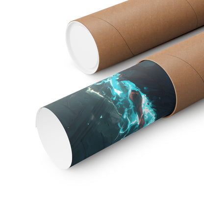 Killua Zoldyck Godspeed, Hunter X Hunter Anime Matte Vertical Poster Wall Art