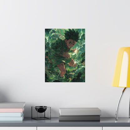 Gon Freecss, Hunter X Hunter Anime Matte Vertical Poster Wall Art
