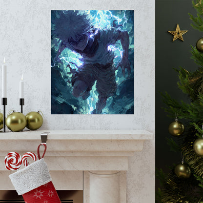 Killua Zoldyck, Hunter X Hunter Anime Matte Vertical Poster Wall Art