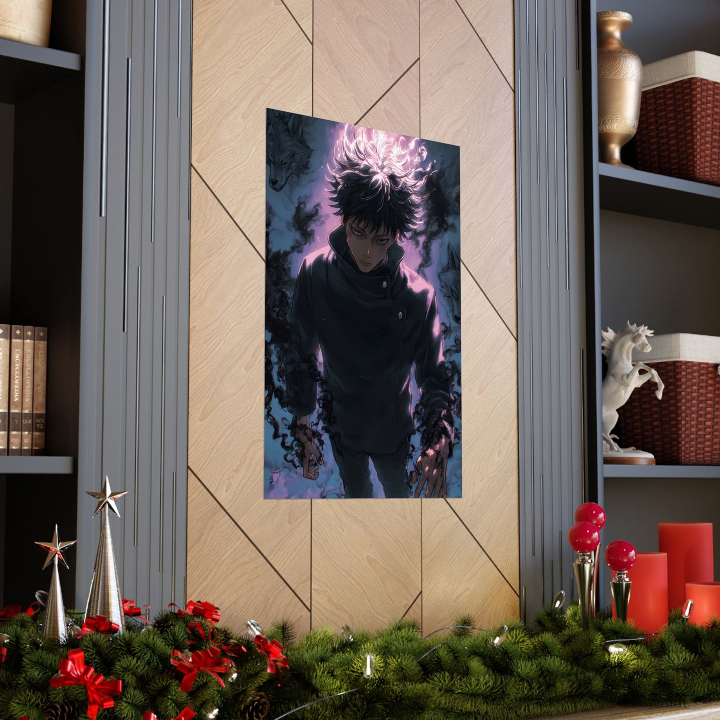 Megumi Fushiguro, Jujutsu Kaisen Anime Matte Vertical Poster Wall Art