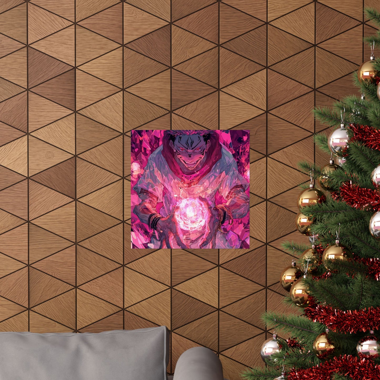 Ryomen Sukuna, Jujutsu Kaisen Anime Matte Vertical Poster Wall Art