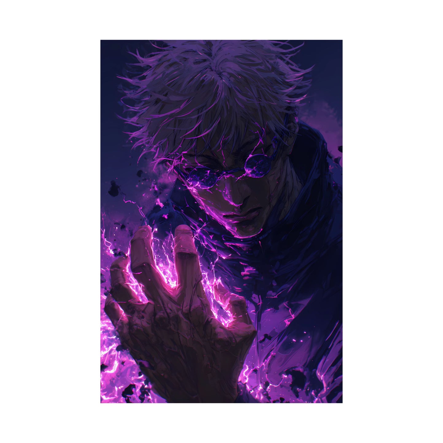Gojo Satoru, Limitless Power Jujutsu Kaisen Anime Matte Vertical Poster Wall Art