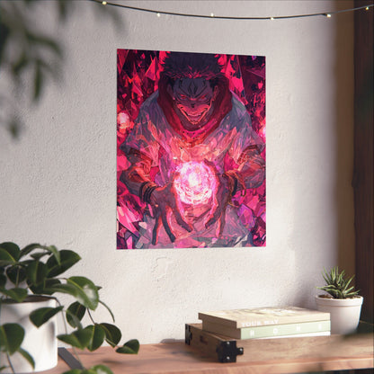 Ryomen Sukuna, Jujutsu Kaisen Anime Matte Vertical Poster Wall Art