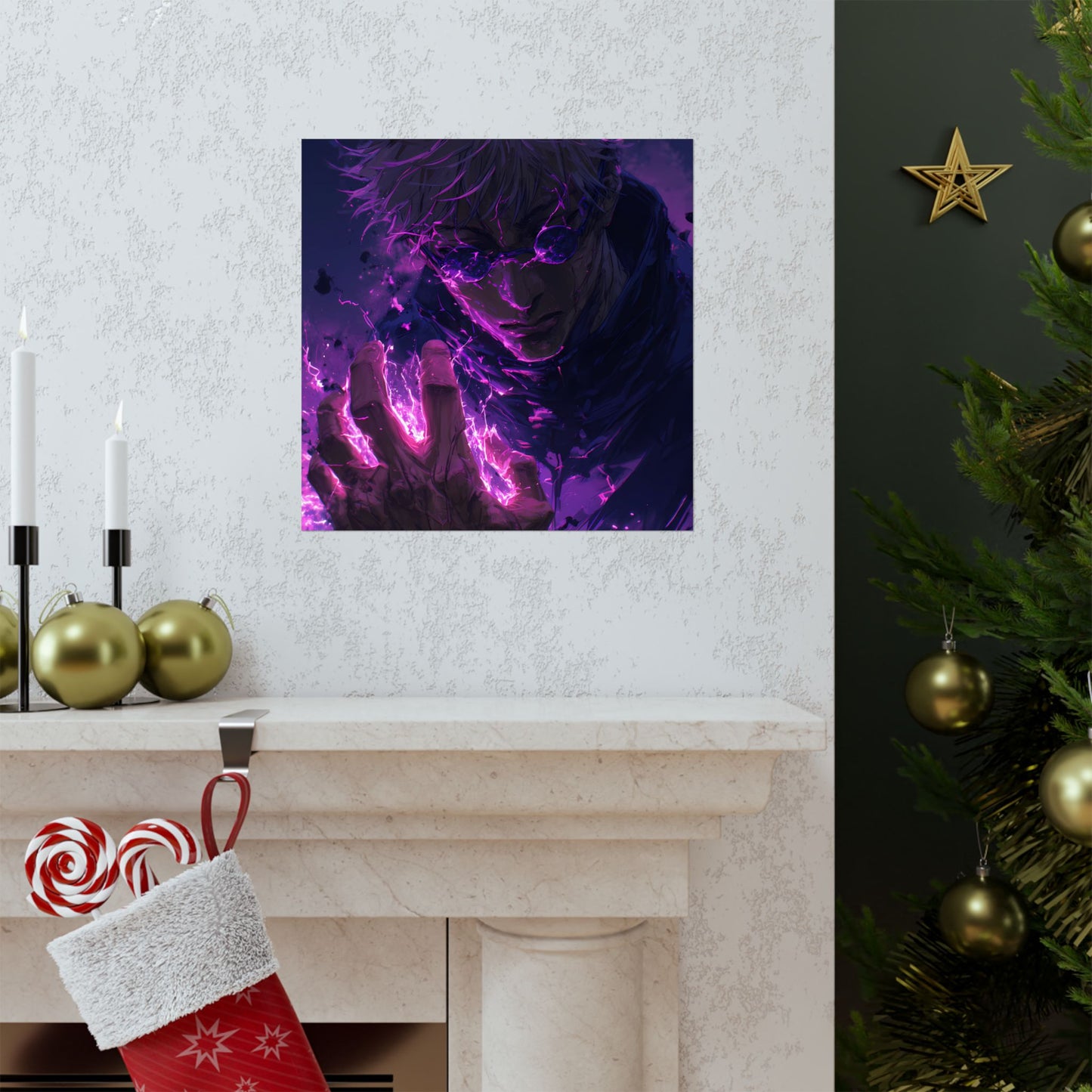 Gojo Satoru, Limitless Power Jujutsu Kaisen Anime Matte Vertical Poster Wall Art