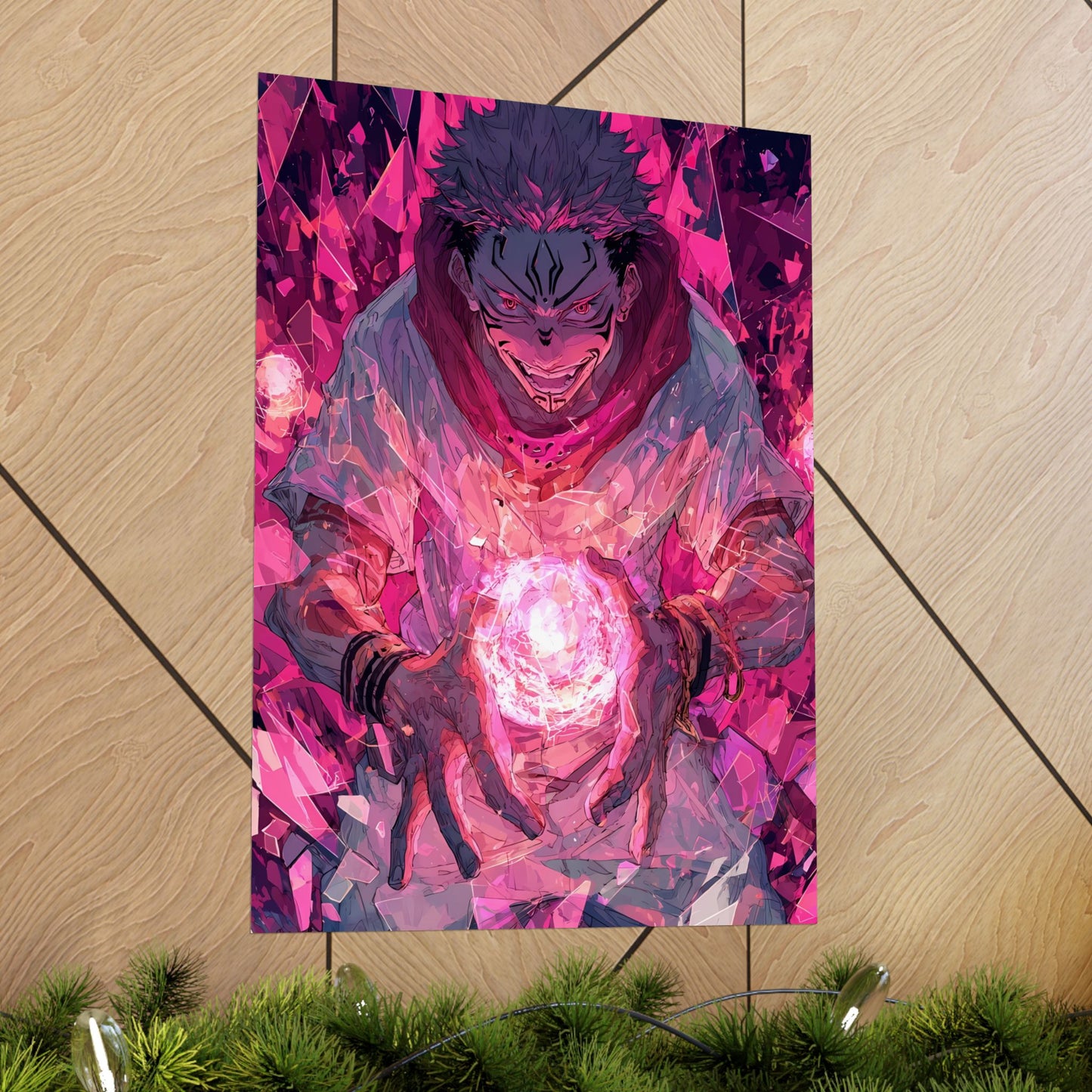 Ryomen Sukuna, Jujutsu Kaisen Anime Matte Vertical Poster Wall Art