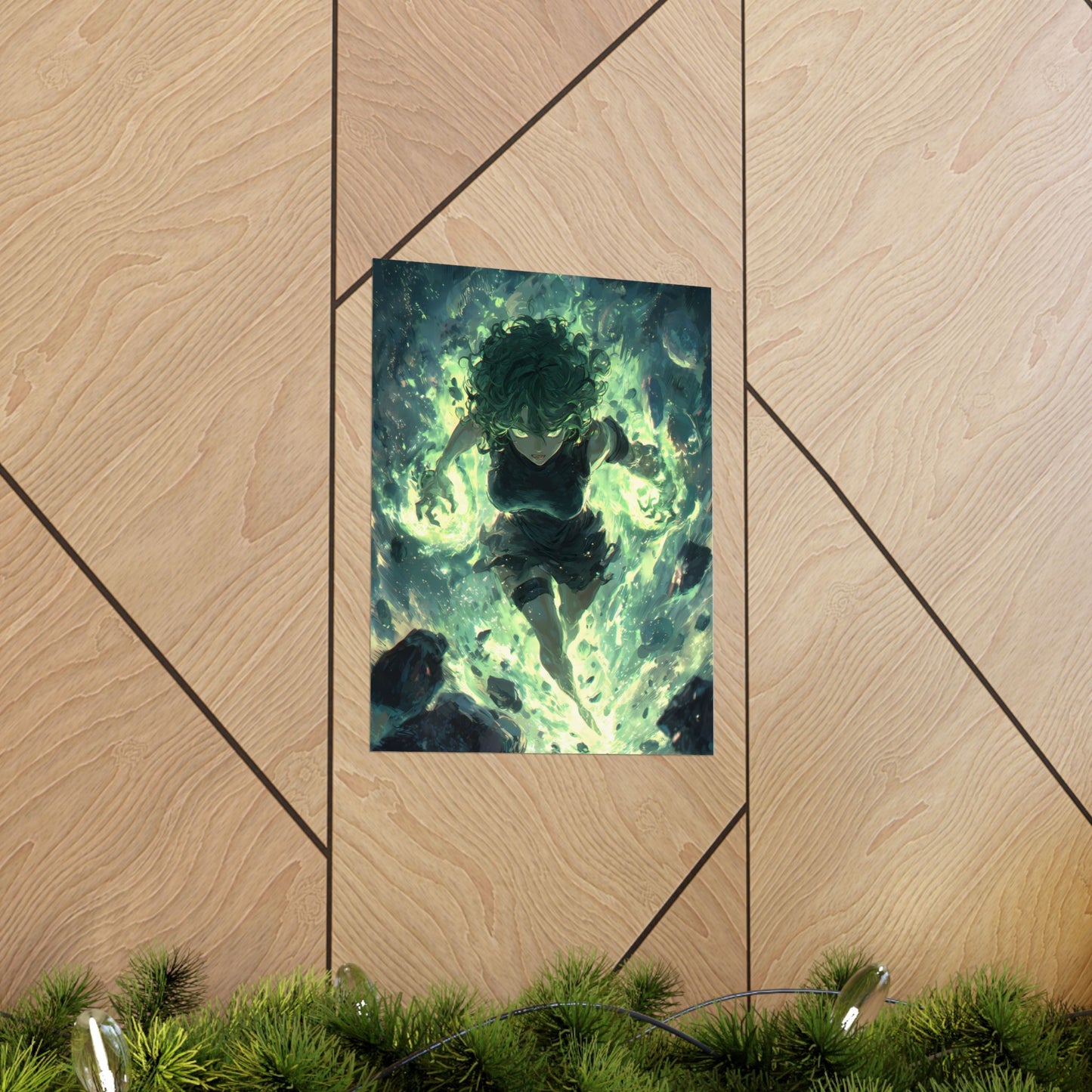 Tornado Of Terror Tatsumaki, One Punch Man Anime Matte Vertical Poster Wall Art