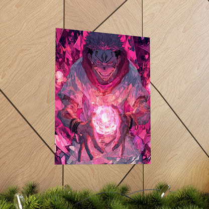 Ryomen Sukuna, Jujutsu Kaisen Anime Matte Vertical Poster Wall Art