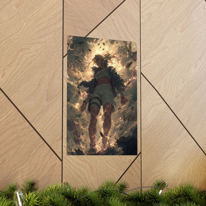 Tsunade Senju, Naruto Shippuden Anime Fan Art Matte Vertical Poster Wall Art