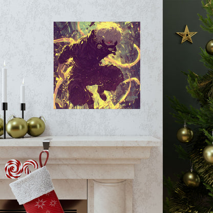Tokyo Ghoul One Eyed Ghoul Kaneki Ken Anime Fan Art Matte Vertical Poster Wall Art