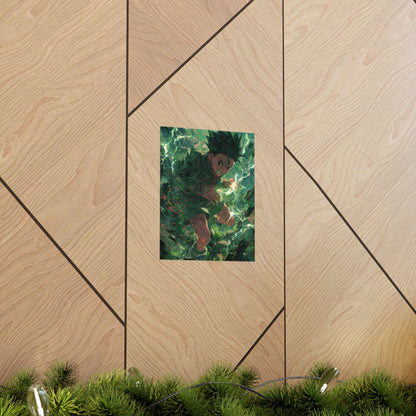Gon Freecss, Hunter X Hunter Anime Matte Vertical Poster Wall Art