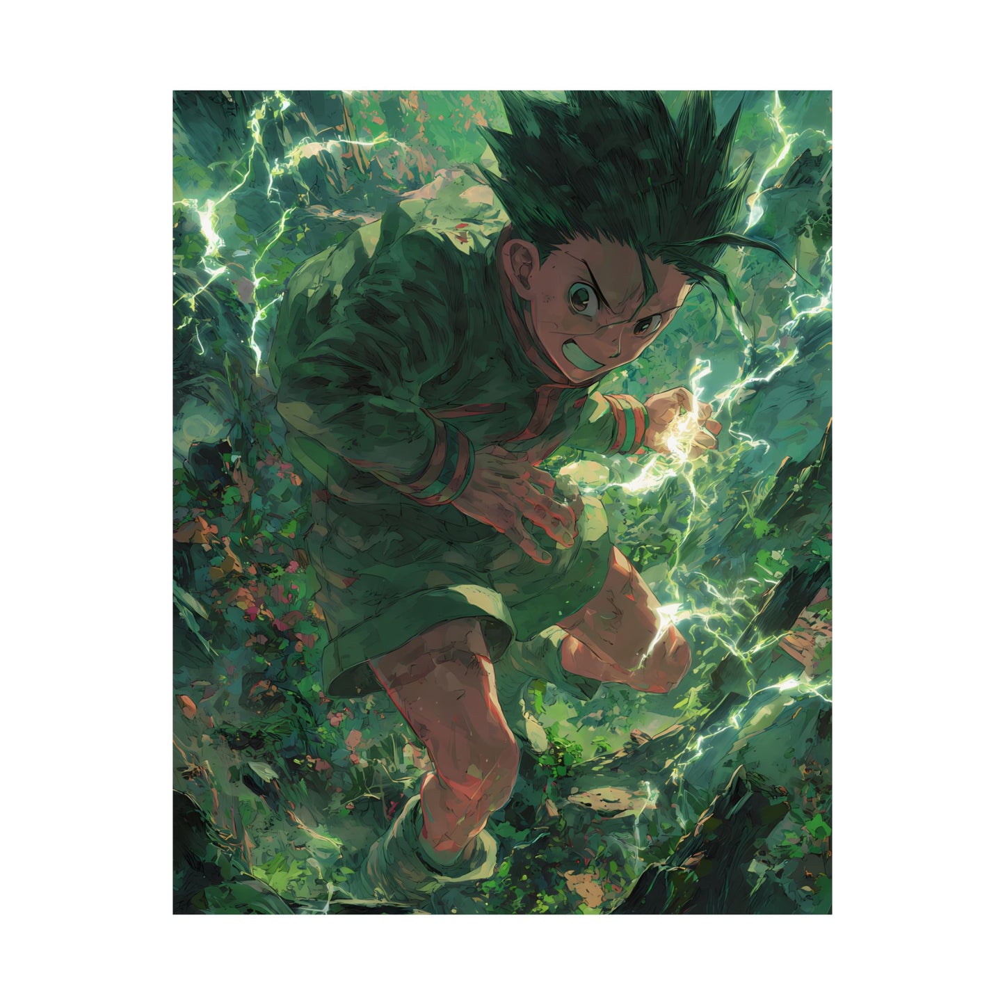 Gon Freecss, Hunter X Hunter Anime Matte Vertical Poster Wall Art