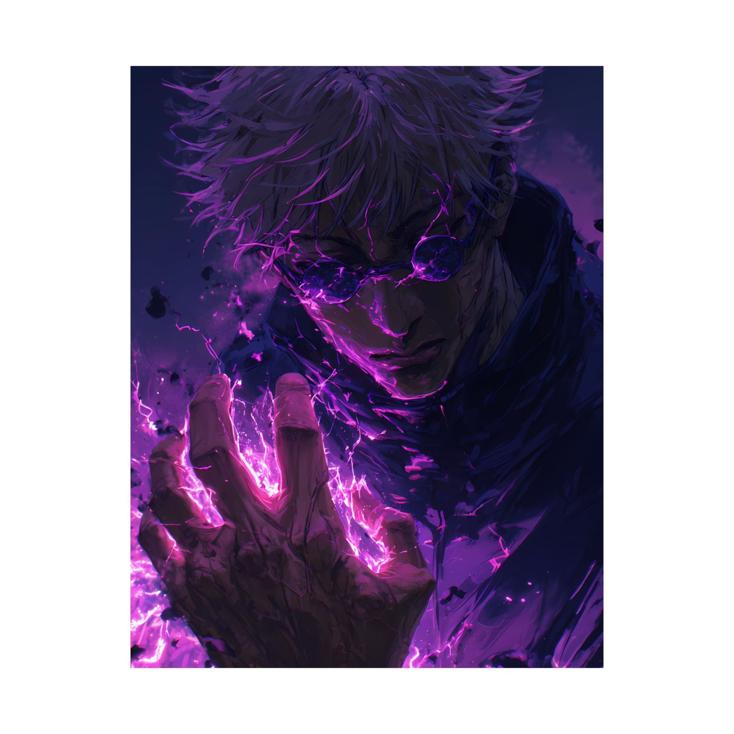 Gojo Satoru, Limitless Power Jujutsu Kaisen Anime Matte Vertical Poster Wall Art