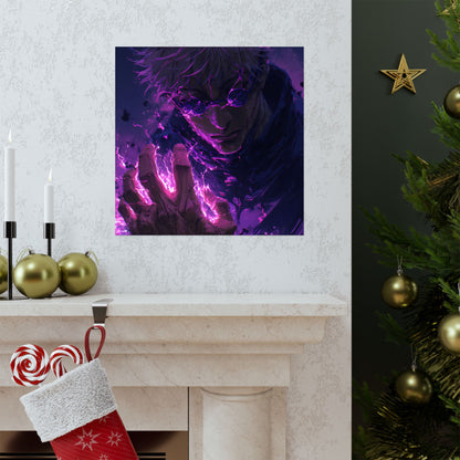 Gojo Satoru, Limitless Power Jujutsu Kaisen Anime Matte Vertical Poster Wall Art