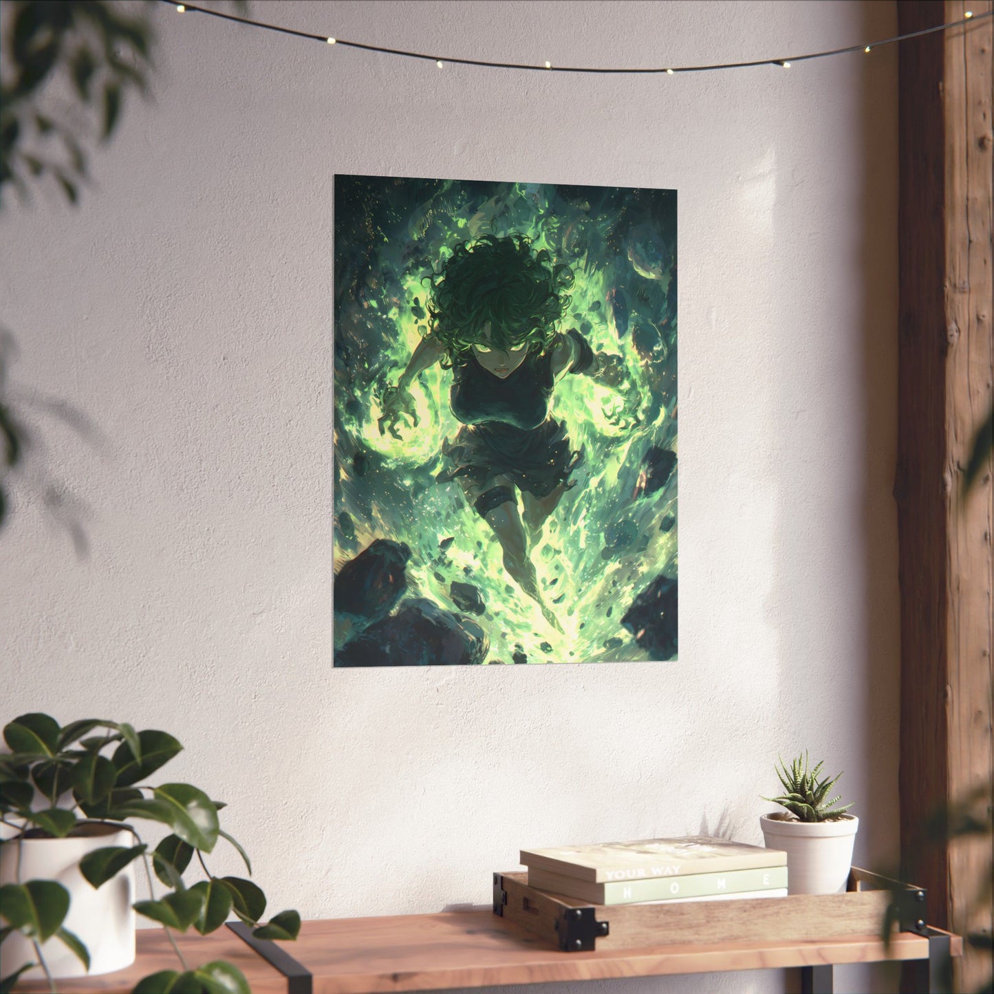 Tornado Of Terror Tatsumaki, One Punch Man Anime Matte Vertical Poster Wall Art