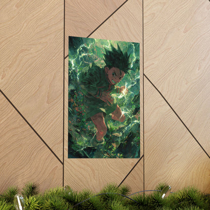 Gon Freecss, Hunter X Hunter Anime Matte Vertical Poster Wall Art