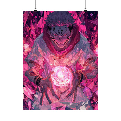 Ryomen Sukuna, Jujutsu Kaisen Anime Matte Vertical Poster Wall Art