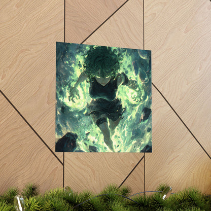 Tornado Of Terror Tatsumaki, One Punch Man Anime Matte Vertical Poster Wall Art