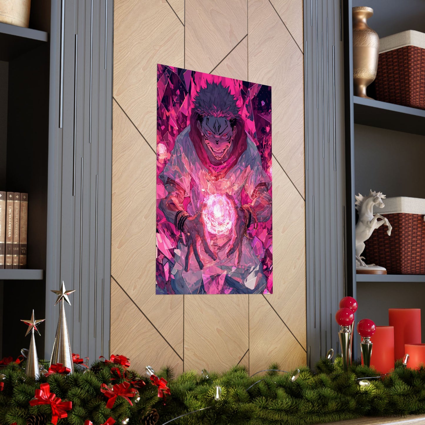 Ryomen Sukuna, Jujutsu Kaisen Anime Matte Vertical Poster Wall Art