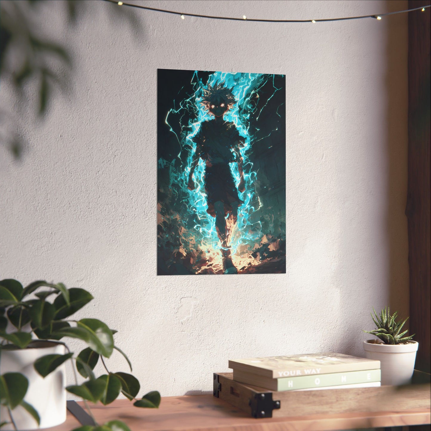 Killua Zoldyck Godspeed, Hunter X Hunter Anime Matte Vertical Poster Wall Art
