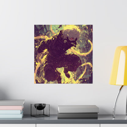 Tokyo Ghoul One Eyed Ghoul Kaneki Ken Anime Fan Art Matte Vertical Poster Wall Art