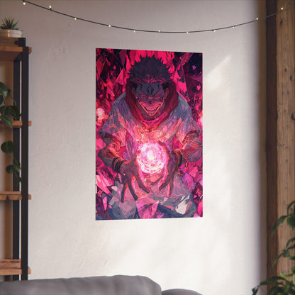 Ryomen Sukuna, Jujutsu Kaisen Anime Matte Vertical Poster Wall Art
