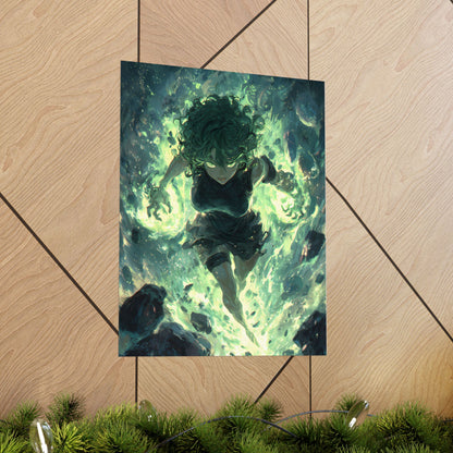 Tornado Of Terror Tatsumaki, One Punch Man Anime Matte Vertical Poster Wall Art