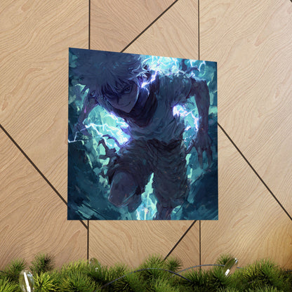 Killua Zoldyck, Hunter X Hunter Anime Matte Vertical Poster Wall Art