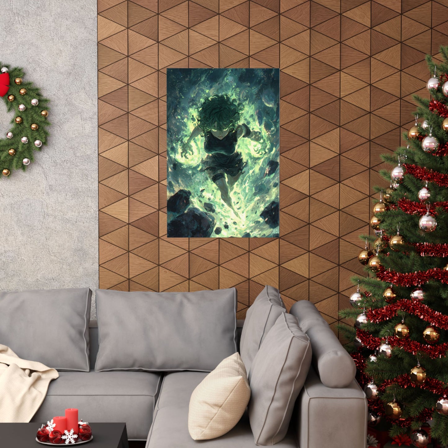 Tornado Of Terror Tatsumaki, One Punch Man Anime Matte Vertical Poster Wall Art