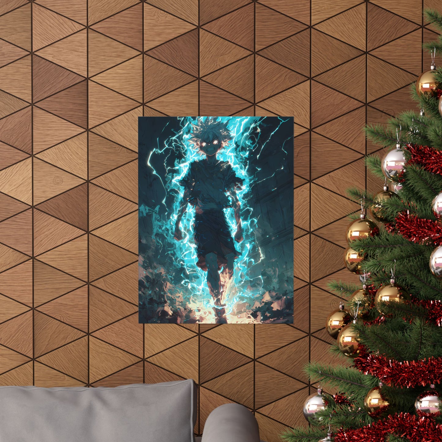 Killua Zoldyck Godspeed, Hunter X Hunter Anime Matte Vertical Poster Wall Art