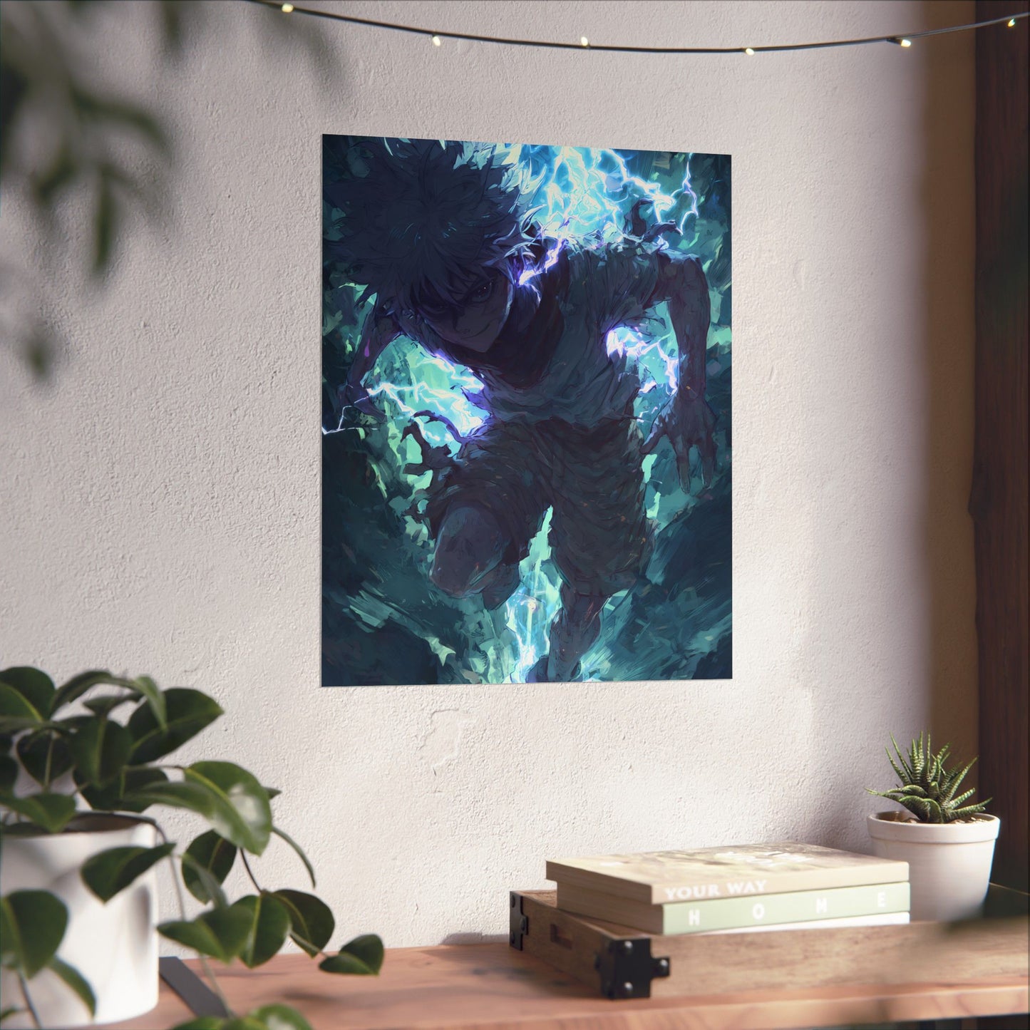 Killua Zoldyck, Hunter X Hunter Anime Matte Vertical Poster Wall Art