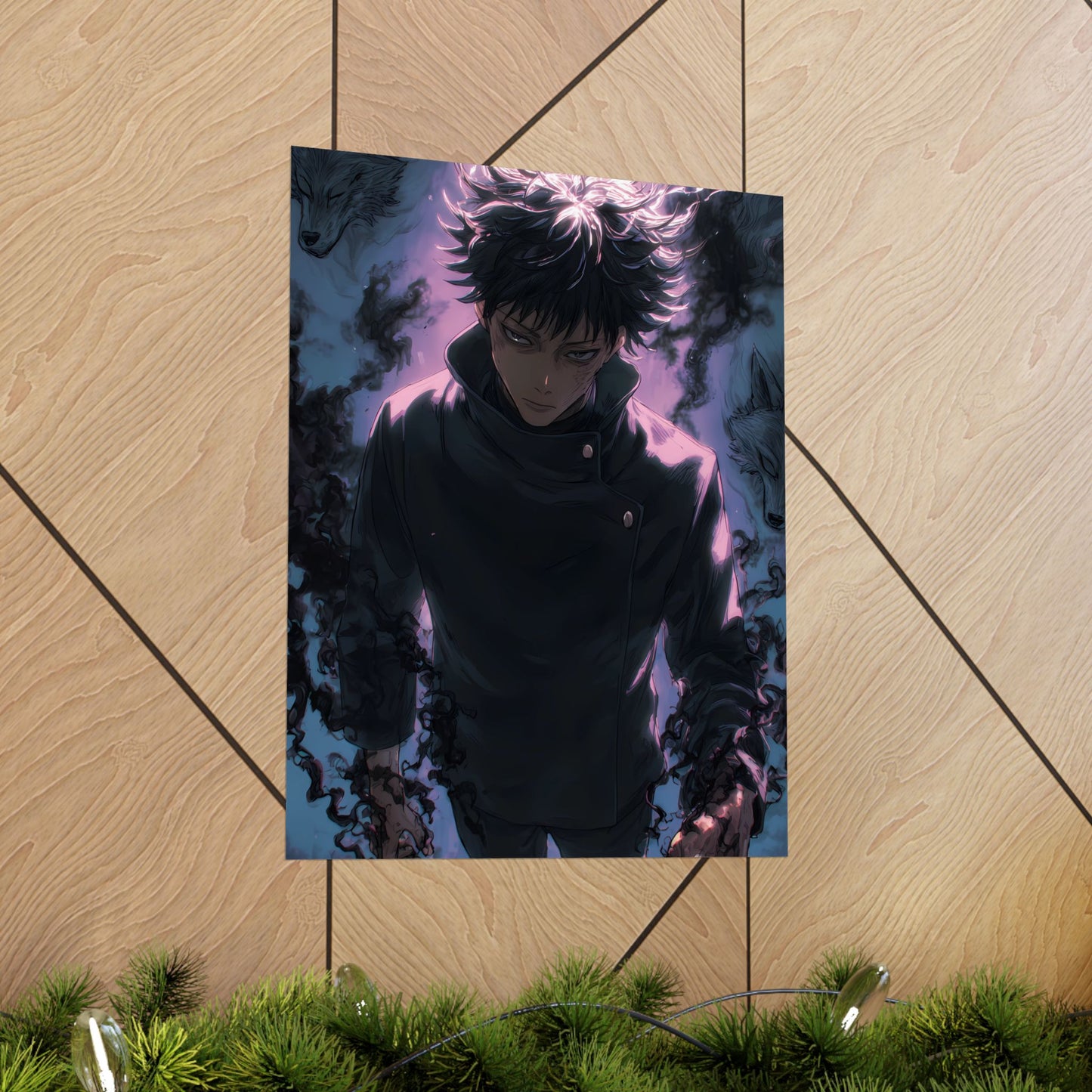Megumi Fushiguro, Jujutsu Kaisen Anime Matte Vertical Poster Wall Art