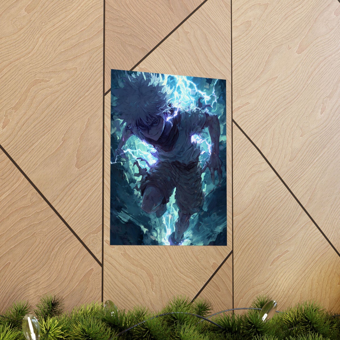 Killua Zoldyck, Hunter X Hunter Anime Matte Vertical Poster Wall Art