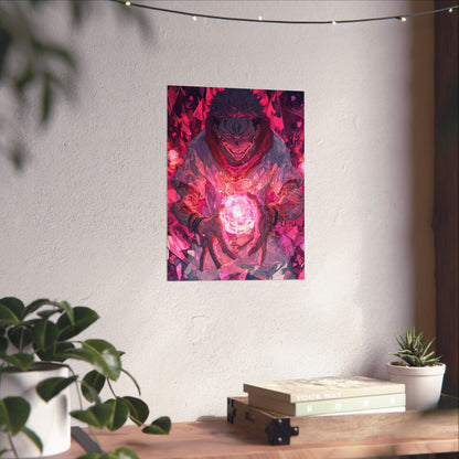 Ryomen Sukuna, Jujutsu Kaisen Anime Matte Vertical Poster Wall Art