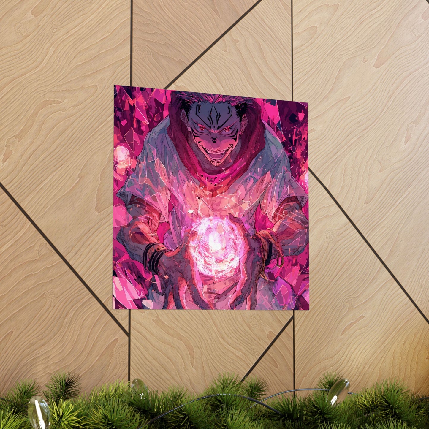 Ryomen Sukuna, Jujutsu Kaisen Anime Matte Vertical Poster Wall Art