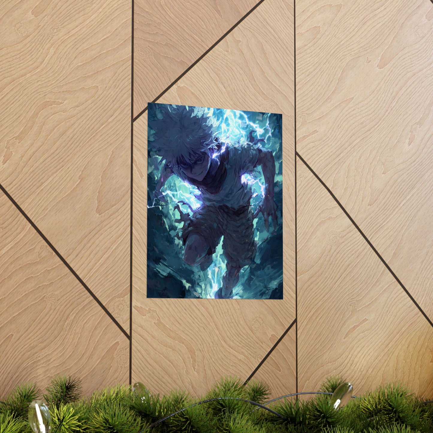Killua Zoldyck, Hunter X Hunter Anime Matte Vertical Poster Wall Art