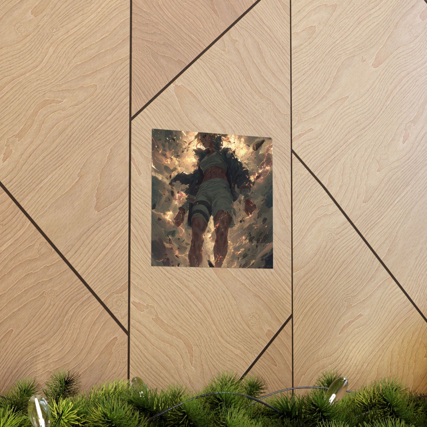 Tsunade Senju, Naruto Shippuden Anime Fan Art Matte Vertical Poster Wall Art