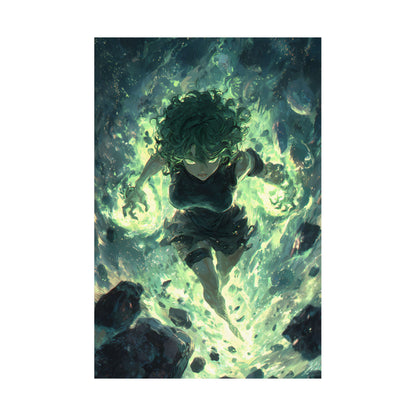 Tornado Of Terror Tatsumaki, One Punch Man Anime Matte Vertical Poster Wall Art