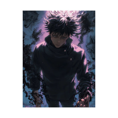 Megumi Fushiguro, Jujutsu Kaisen Anime Matte Vertical Poster Wall Art