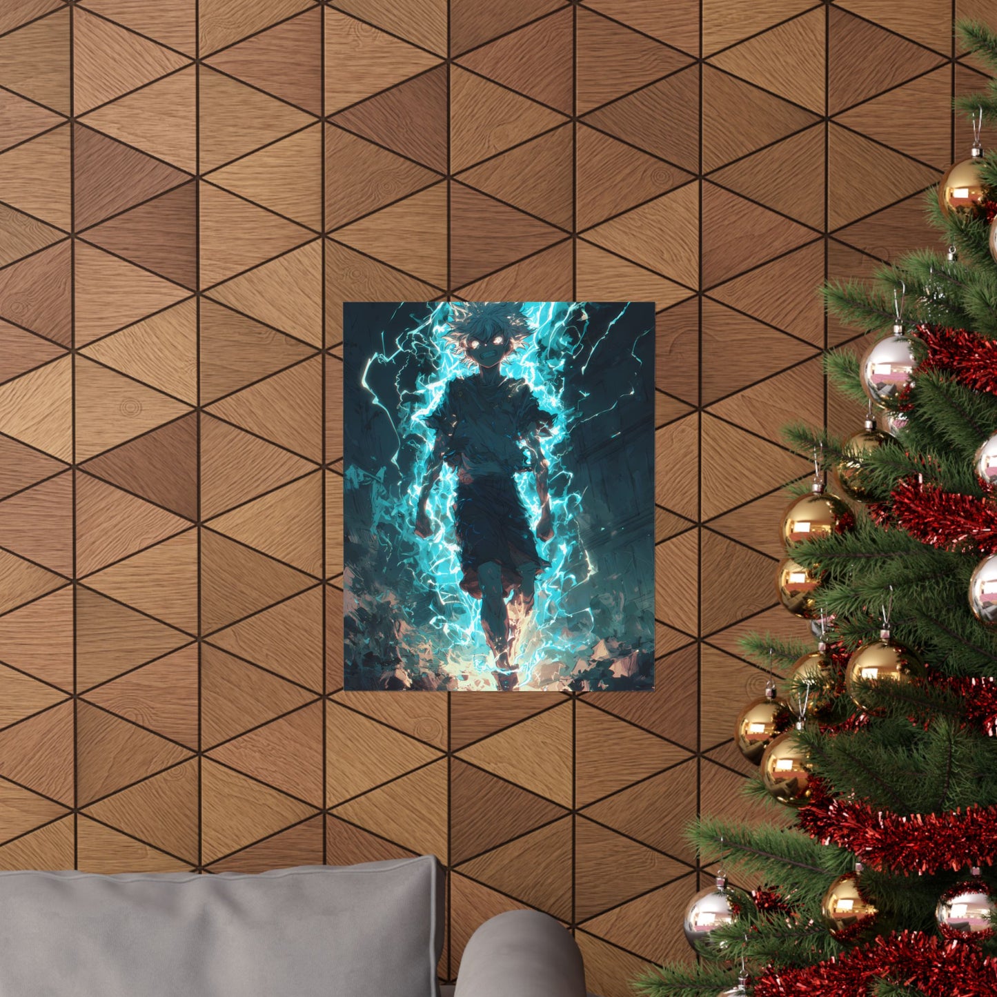 Killua Zoldyck Godspeed, Hunter X Hunter Anime Matte Vertical Poster Wall Art