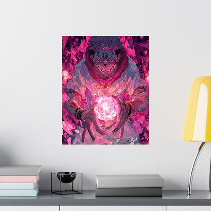 Ryomen Sukuna, Jujutsu Kaisen Anime Matte Vertical Poster Wall Art