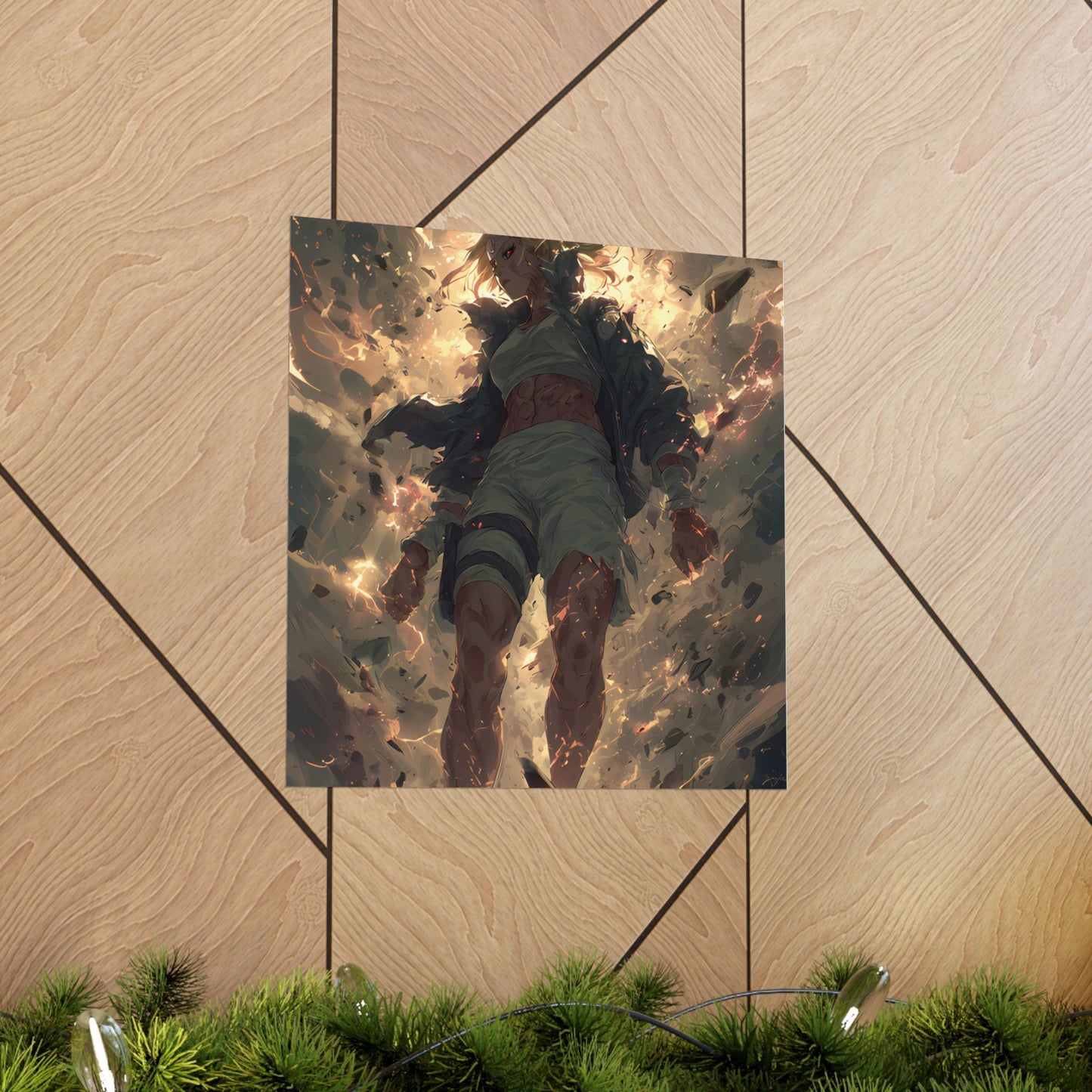 Tsunade Senju, Naruto Shippuden Anime Fan Art Matte Vertical Poster Wall Art