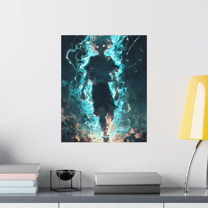 Killua Zoldyck Godspeed, Hunter X Hunter Anime Matte Vertical Poster Wall Art
