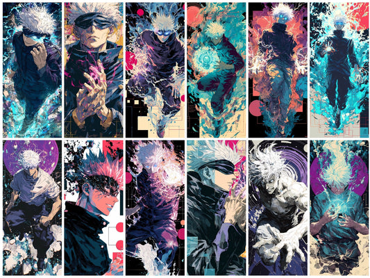 Gojo Satoru Jujutsu Kaisen Anime Posters, Matte Vertical Poster Wall Art
