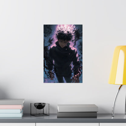 Megumi Fushiguro, Jujutsu Kaisen Anime Matte Vertical Poster Wall Art