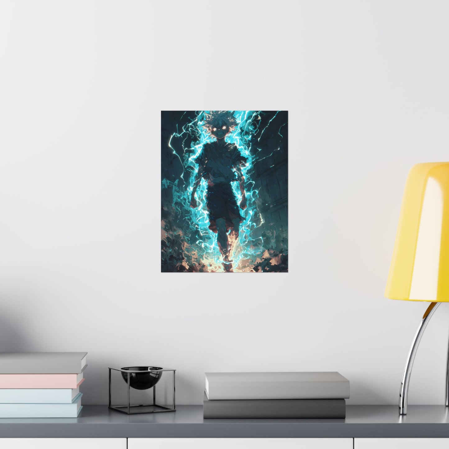 Killua Zoldyck Godspeed, Hunter X Hunter Anime Matte Vertical Poster Wall Art